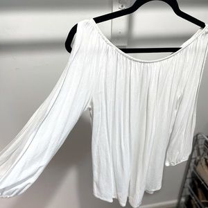 American eagle off the shoulder long sleeve top